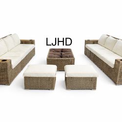 Brand New 12 pcs Earthy Home and Modern Oasis Outdoor Patio Sectional/Couch/Conversation Set