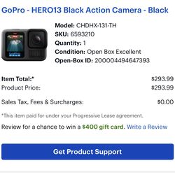 Go Pro Hero13 Black Action Camera- Black