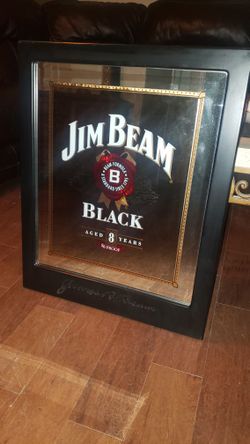 Jim Beam Mirror Beer Sign