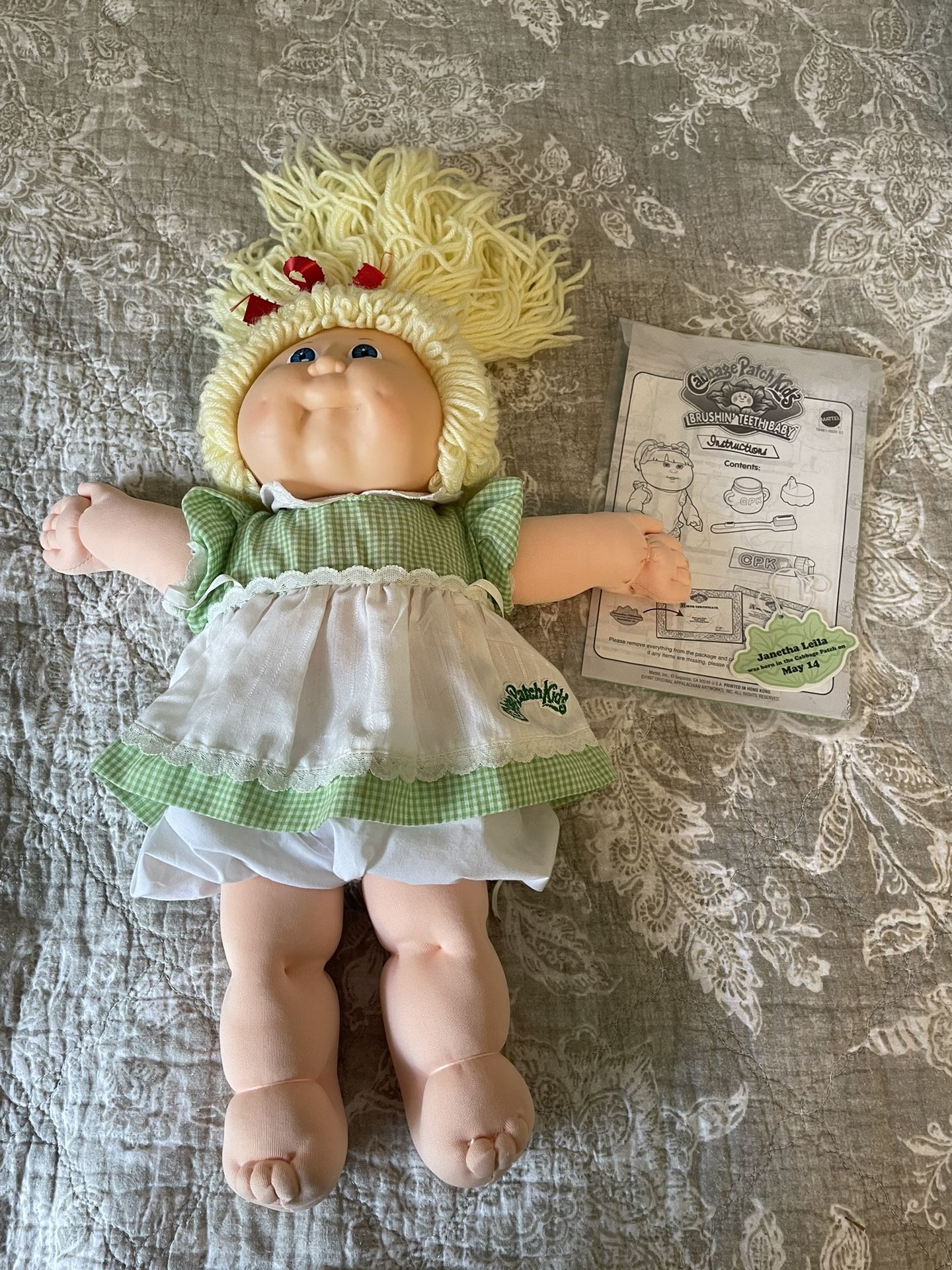 1989 Cabbage Patch Doll Janetha Leila