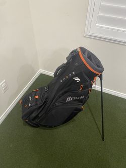 Mizuno Orange/black 6-way Stand Golf Bag