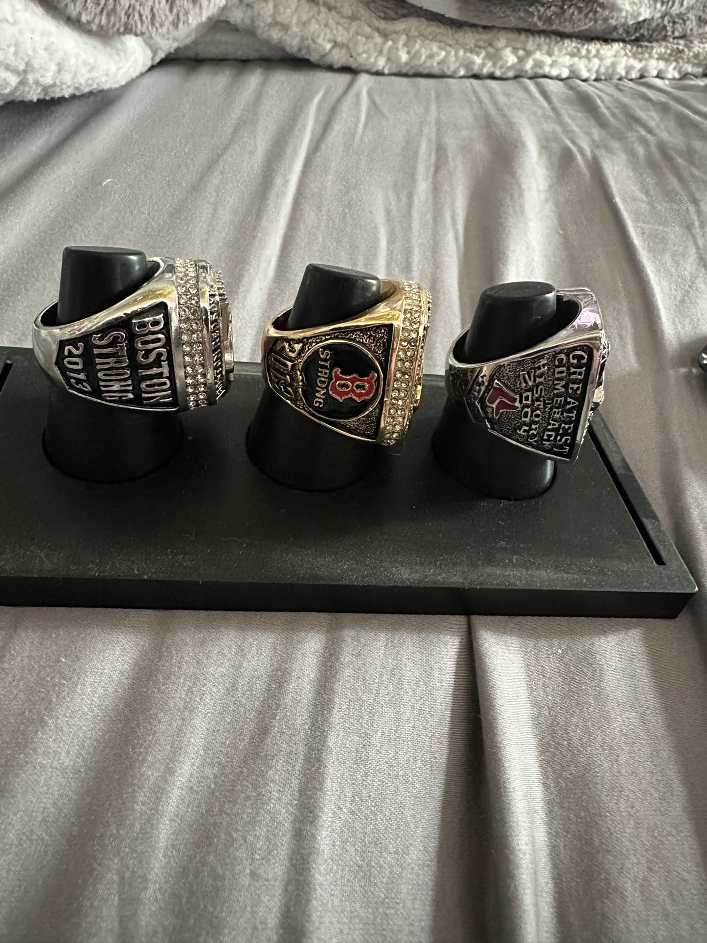 3 boston red sox world series rings