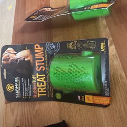 Brand New Dog Rubber Tuff Treat Stump For Large Dogs 