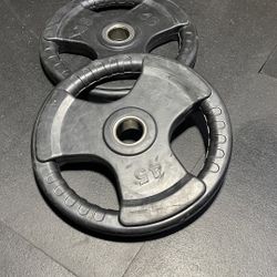 RUBBER COATED OLYMPIC WEIGHTS 