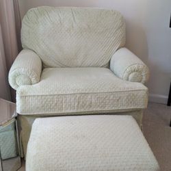 rocking chair and ottoman