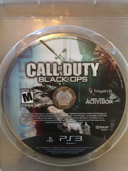 Sony PlayStation ps3 call of duty black ops