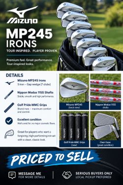 Mizuno Pro irons MP245 5-GW