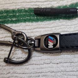 BMW M3 Leather Keychain