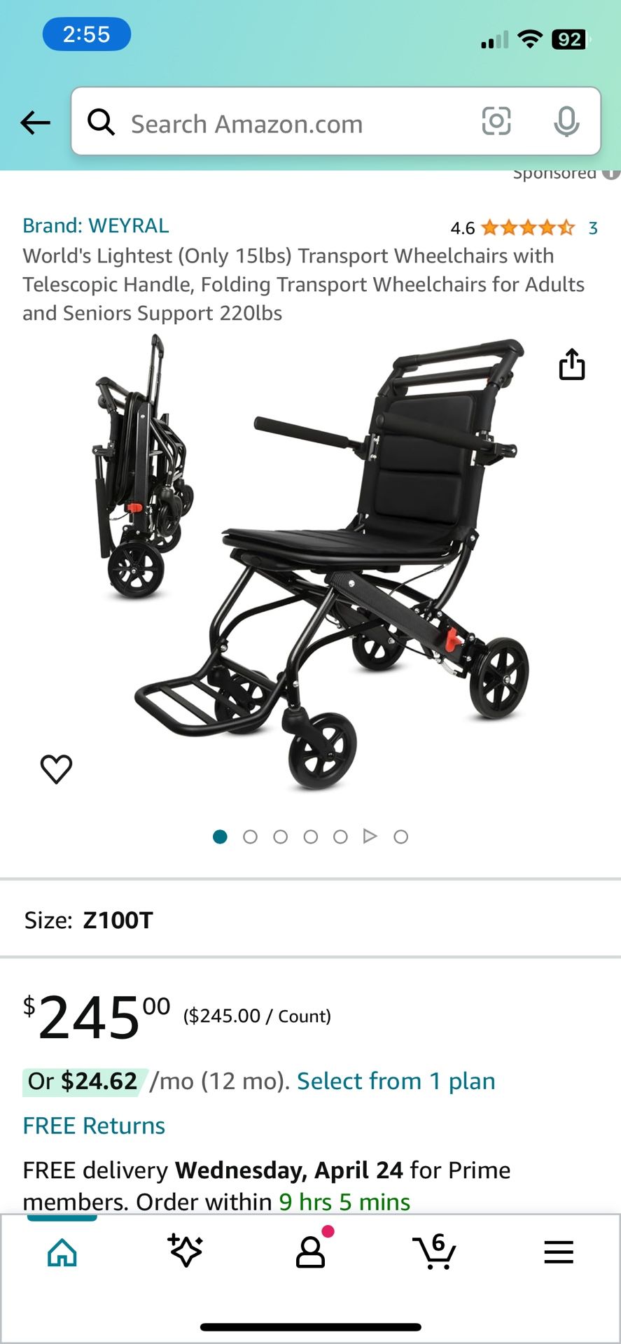 Brand New Light Weight Wheelchair 