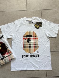 White BurberryxBape Tee
