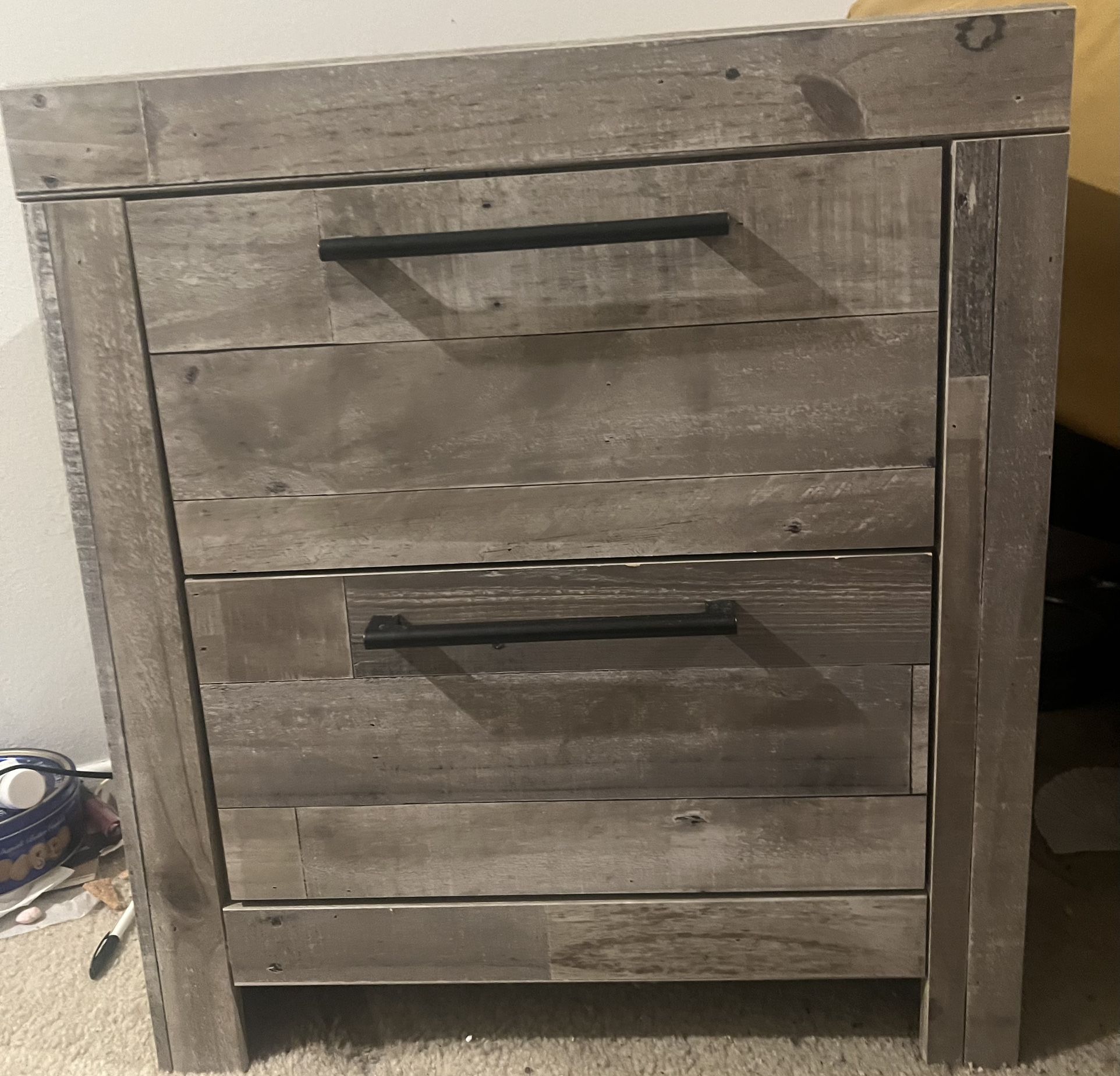 24x22?Gray And Brown Dresser From Living Spaces Only One Year Old