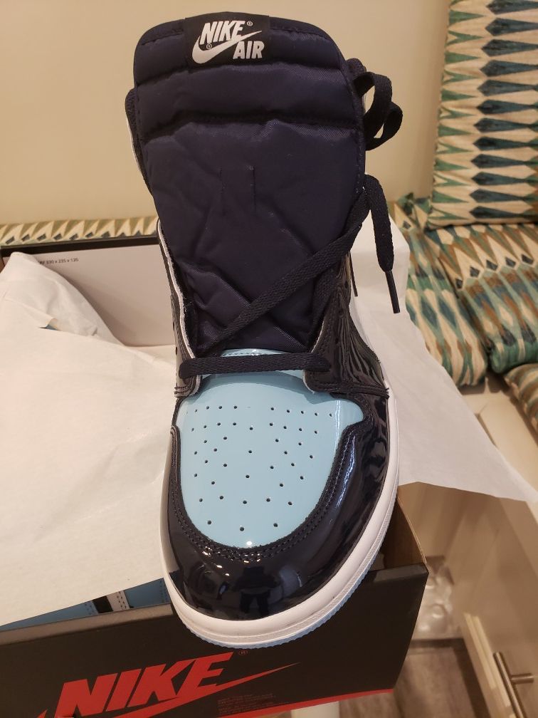 Jordan 1 High UNC Women Patent Leather - Size 12W/10.5M - Read ad for details, Prices Firm/Offers Ignored