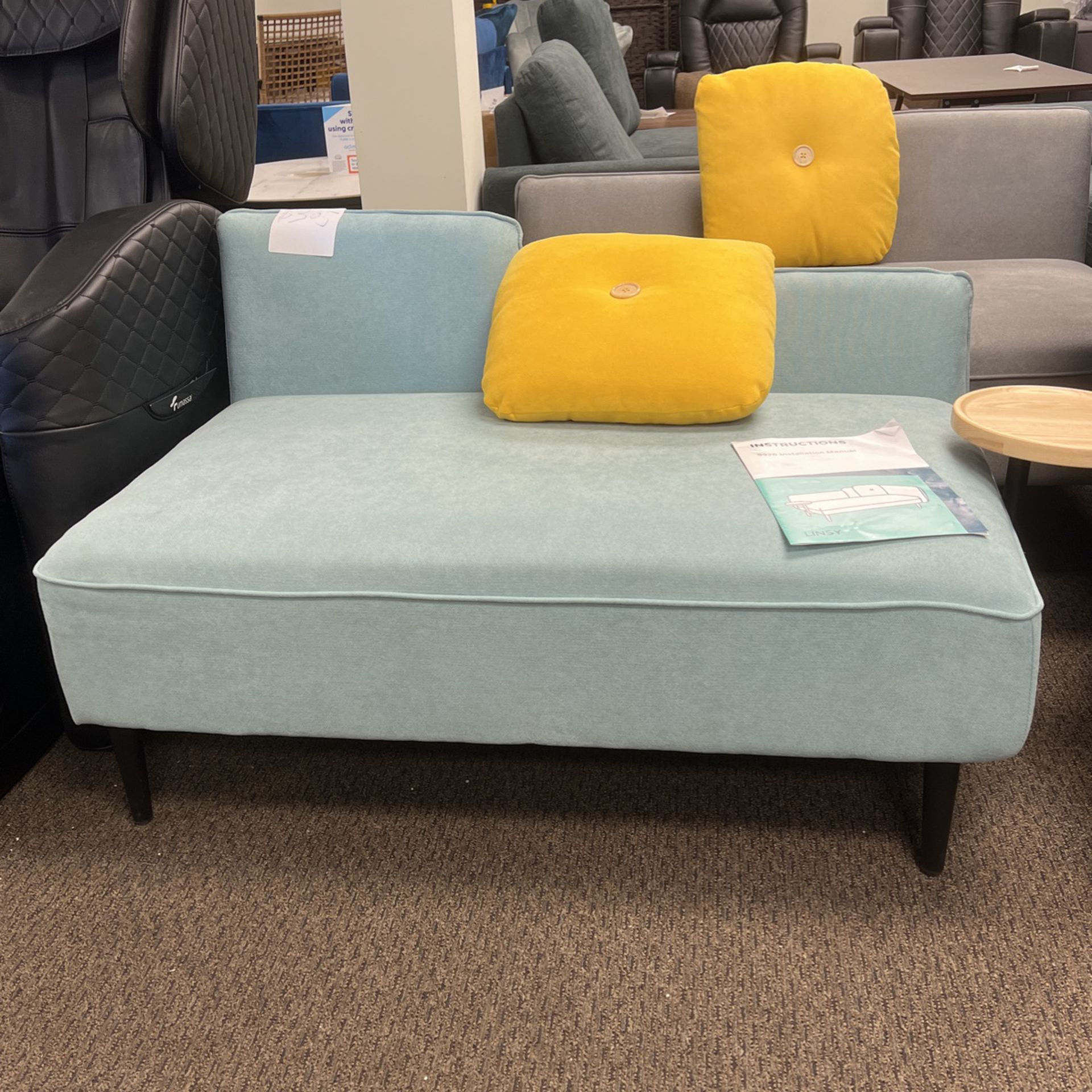 LINSY Living Room Furniture Modular Fabric Sofa & Loveseat S926-B