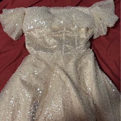 Champagne Wedding Dress 