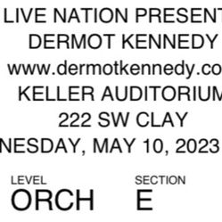 Dermot Kennedy Concert Ticket