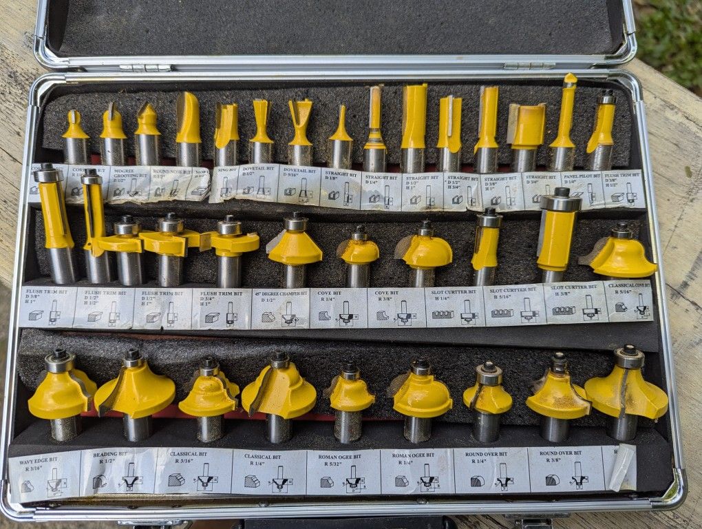 Carbide Router Bits, 1/2" Shanks