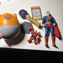 Superman Figure And Miscellaneous Toys