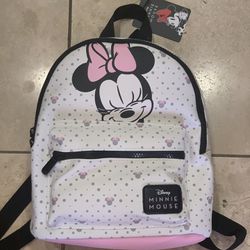 Minnie Mouse Disney Bioworld Mini Backpack - NEW