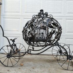 Custom Designed Iron Carriage (Yard Art)