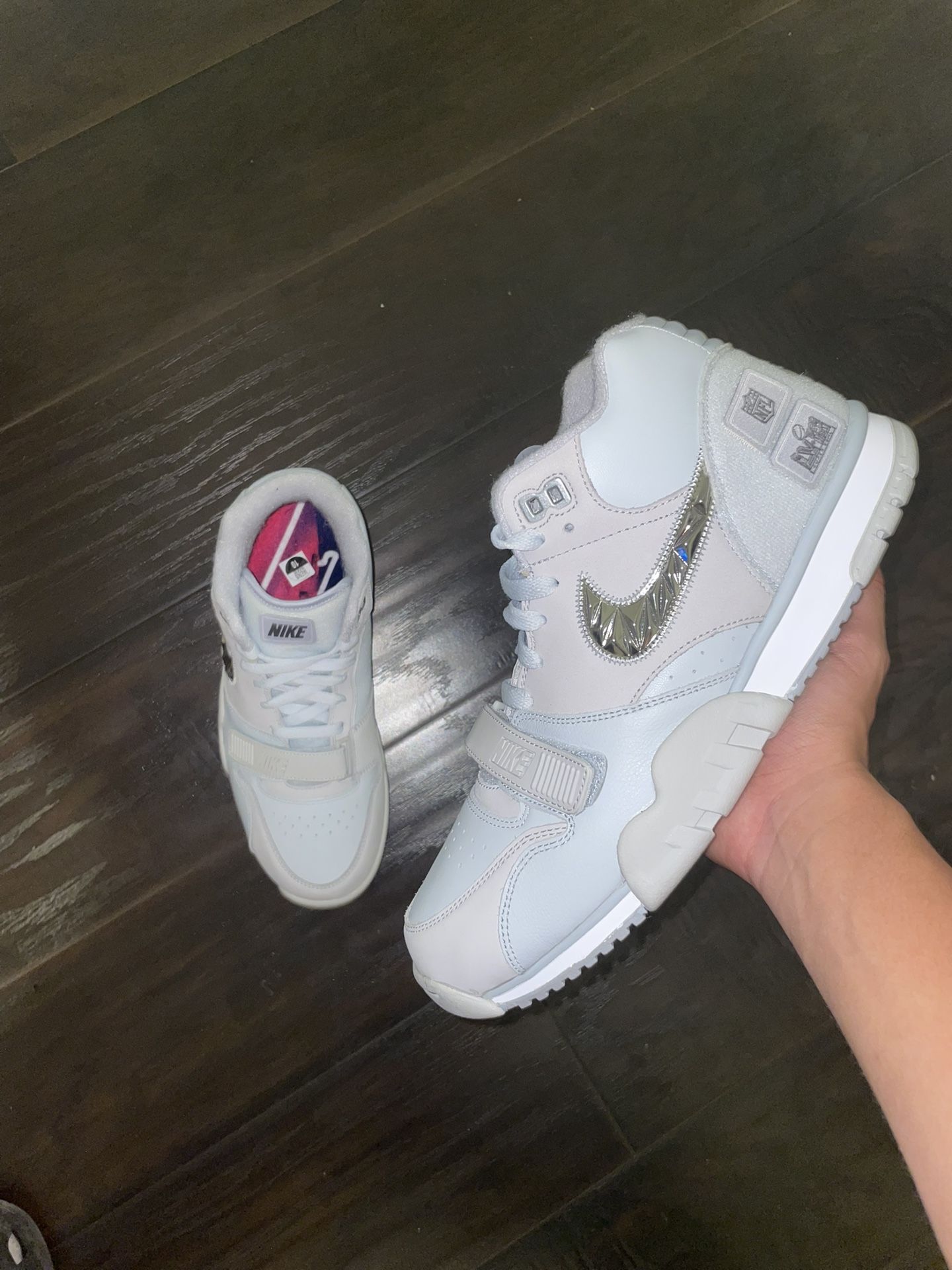 Nike Air Trainer Pure Platinum 'Super Bowl'