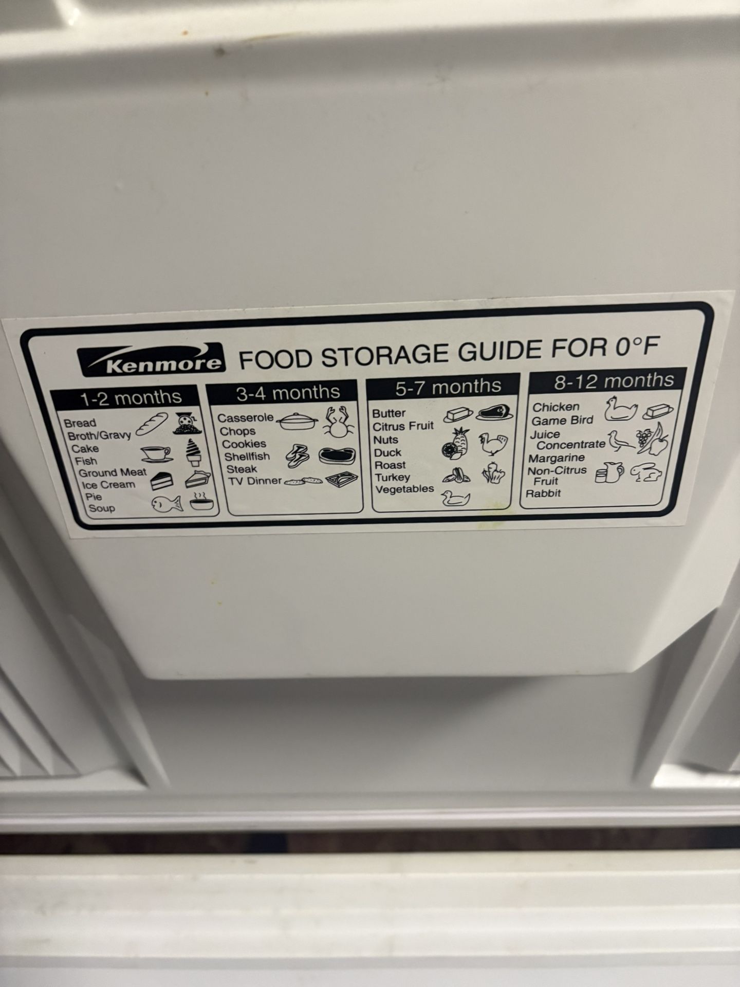 Kenmore Chest Freezer 
