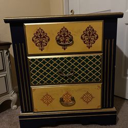 Hand painted boho dresser