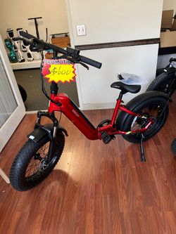 Open Box, Fully Assembled SISIGAD 20" Champ Ext Fat Tire Folding Electric Bike