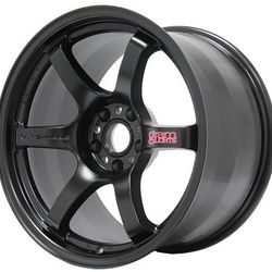 Rays Gram Lights 57DR 18x9.5 +22 5x114.3 Semi Gloss Black Wheel