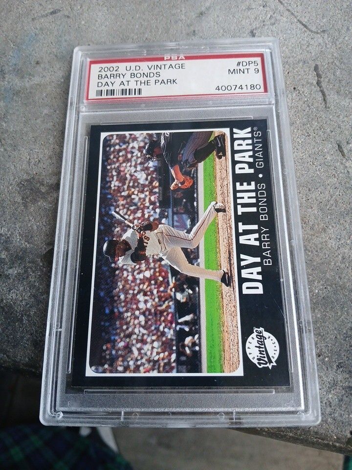 2002 Ud Barry Bonds Psa 9