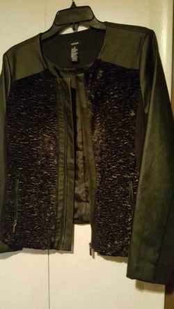 Alfani faux fur/leather jacket