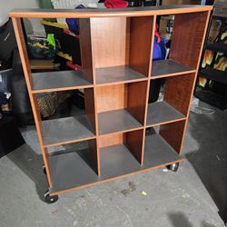 9-Cube Rolling Storage Shelf