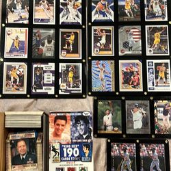 Sports And Non Sports Card Lot LeBron And Curry Plaques