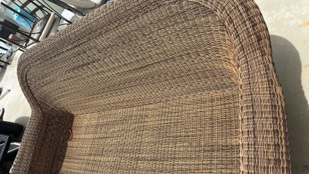 Large wicker chair