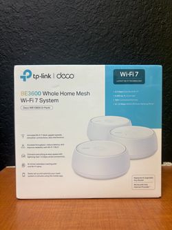 TP-Link Deco 7 BE3600 Whole Home Mesh Router Wi-Fi 7 System WB10800 (3 Pack)