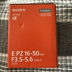 Sony E Pz 16-50mm F/3.5-5.6 OSS II