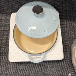 Baby Blue Cast Iron Pot