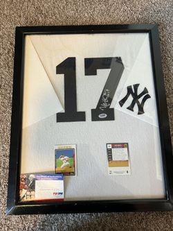 Autographed And Framed Jersey NYY