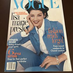 Elvis daughter Vogue Magazine, Lisa Marie Presley, April 1996