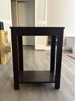 Brown side table