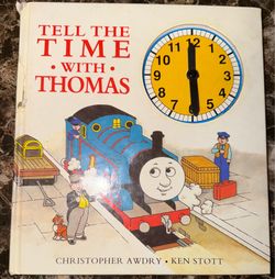 Vintage 1992 Tell the Time with Thomas Clock Board Book Christopher Awdry