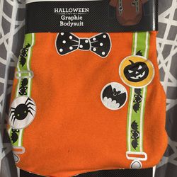 0-3 M baby Halloween graphic bodysuit