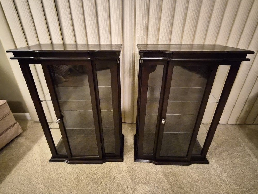 Two Display Cabinets 