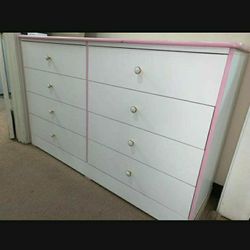 8 DRAWER DRESSER. 57" Width, 35" Height