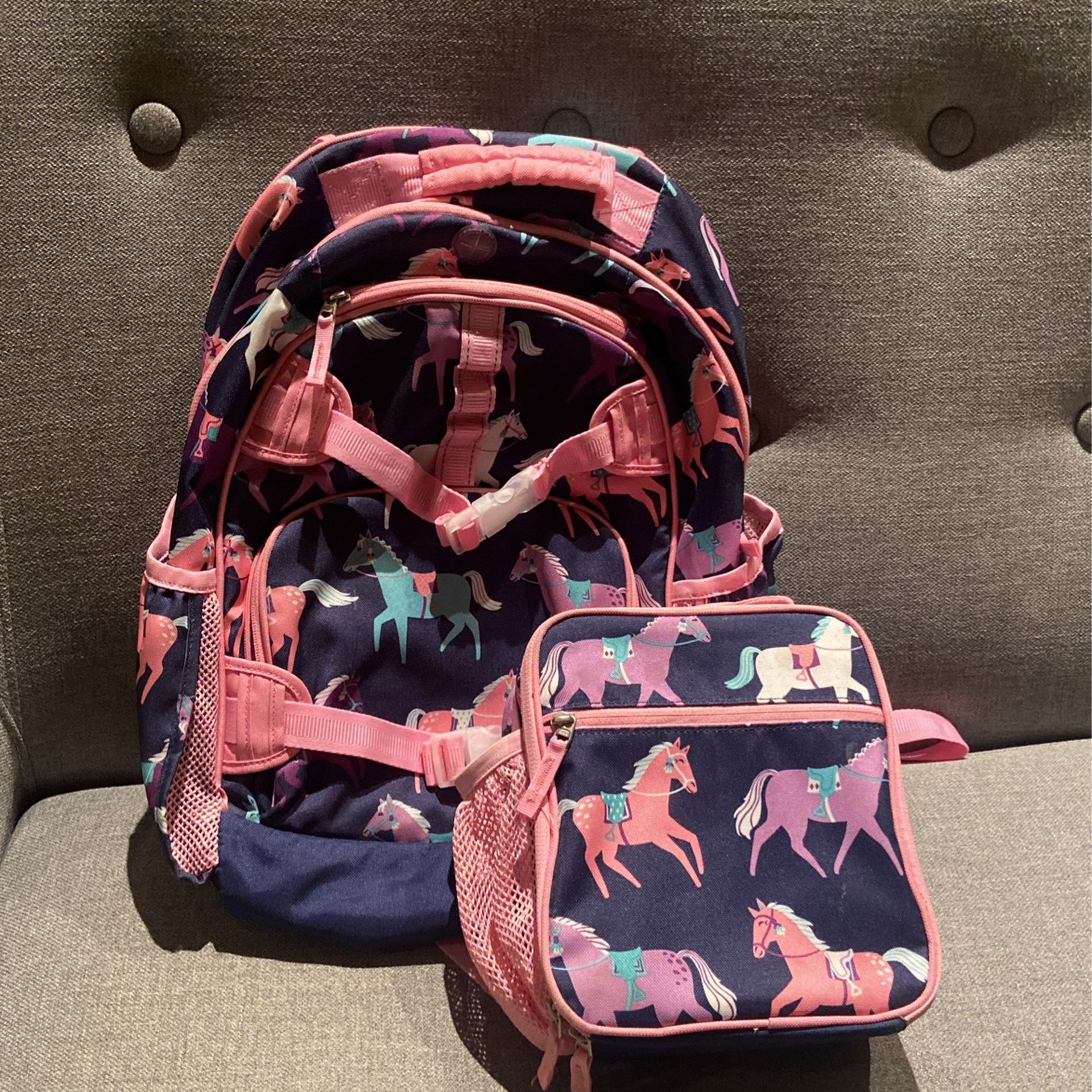 Pottery Barn Kids Horse Backpack And Lunchbox