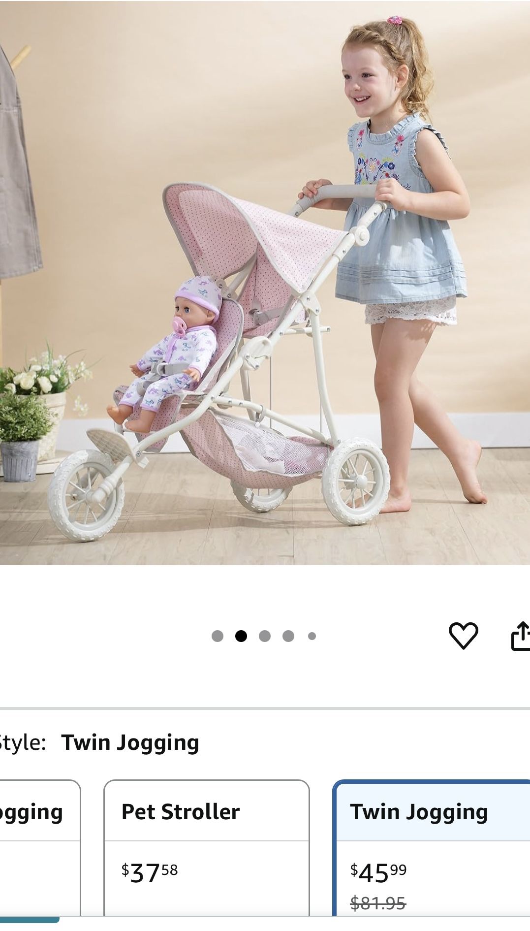 New In Box Doll Stroller