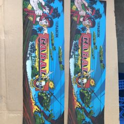 Fabtek Cabal Translight Arcade Video Game Marquee