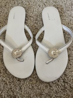 White Guess Sandals
