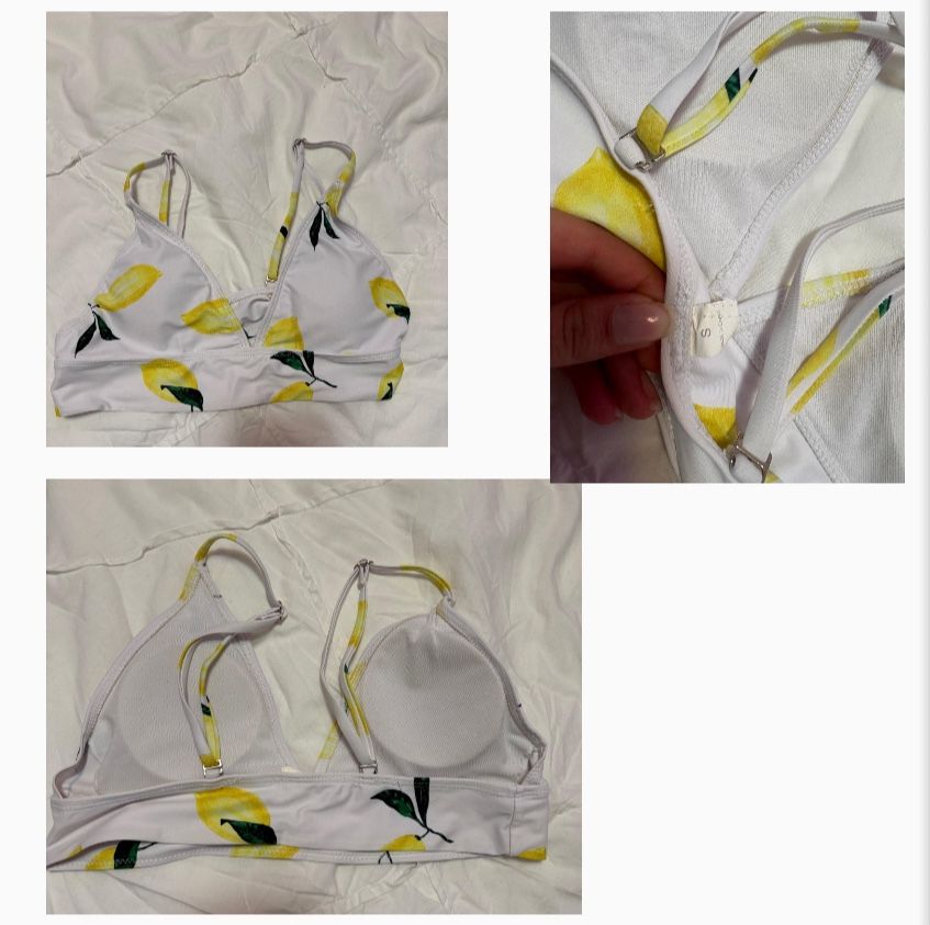 Lemon bikini top