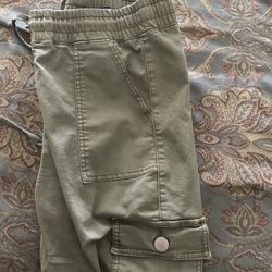 Olive Green Jean Joggers 