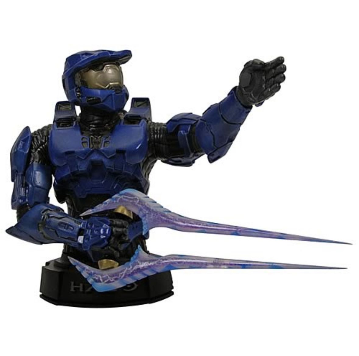 Halo 3 Gentle Giant Blue Master Chief Deluxe Collectible Mini Bust Statue RARE